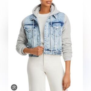Blank NYC Light Blue and Gray Jean Jacket